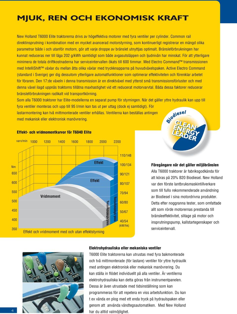 utnyttjas optimalt. Bränsleförbrukningen har kunnat reduceras ner till låga 202 g/kwh samtidigt som både avgasutsläppen och ljudnivån har minskat.