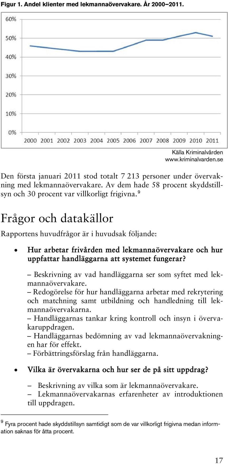 se Hur arbetar frivården med lekmannaövervakare och hur uppfattar handläggarna att systemet fungerar? Beskrivning av vad handläggarna ser som syftet med lekmannaövervakare.