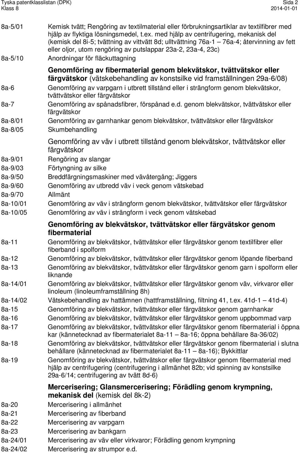 ilfibrer med hjälp av flyktiga lösningsmedel, t.ex.