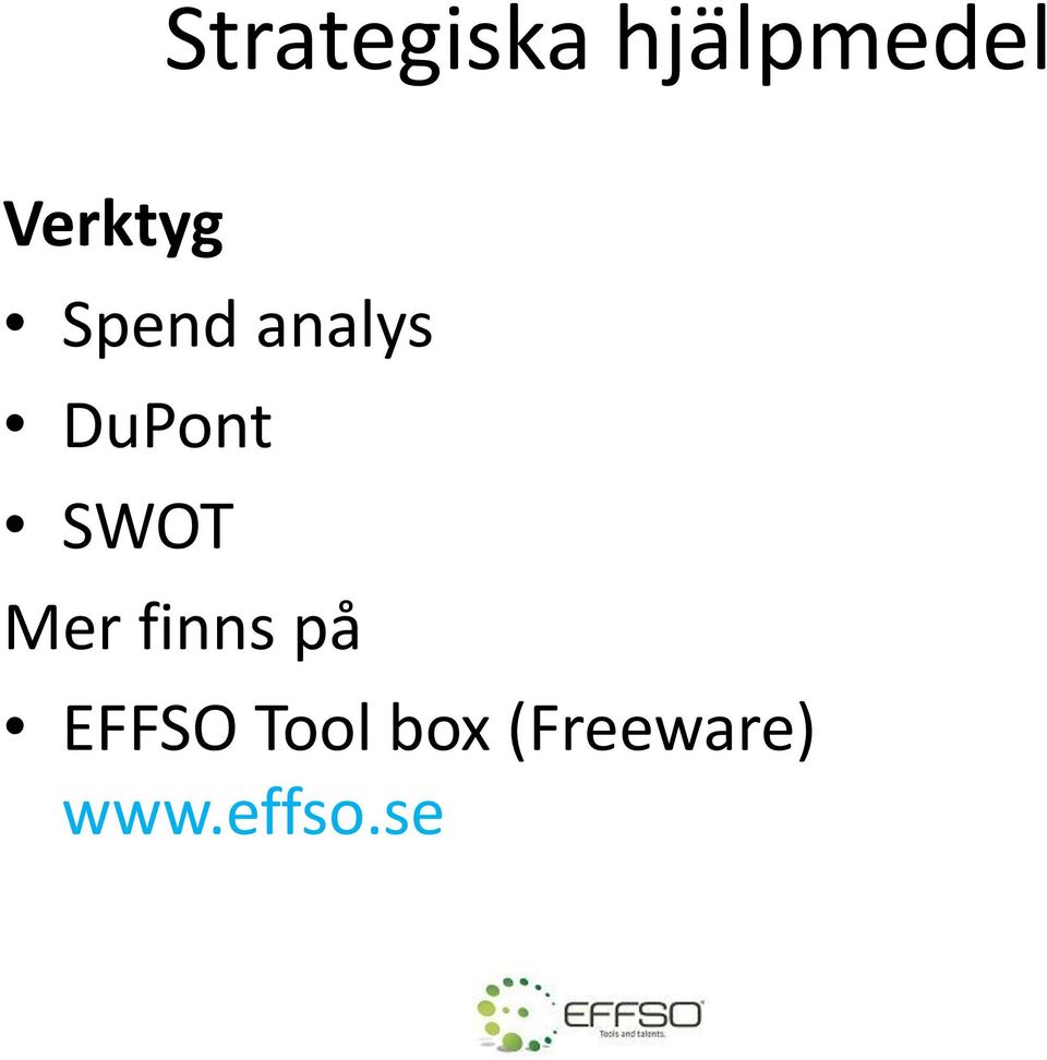 DuPont SWOT Mer finns på