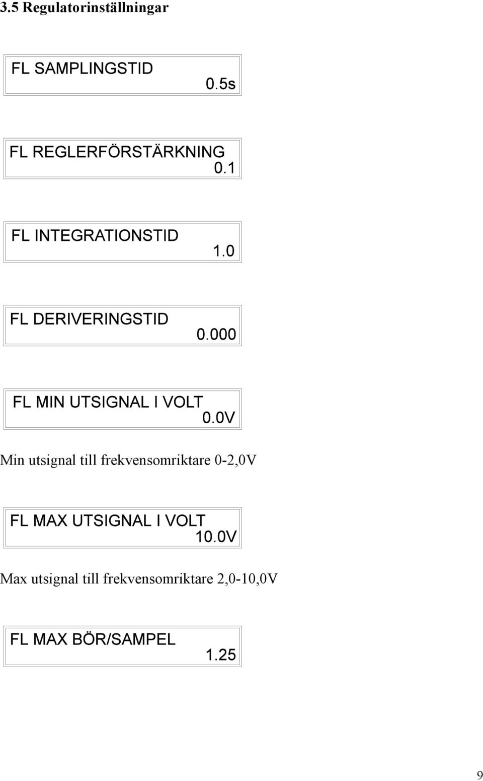 frekvensomriktare 0-2,0V Max