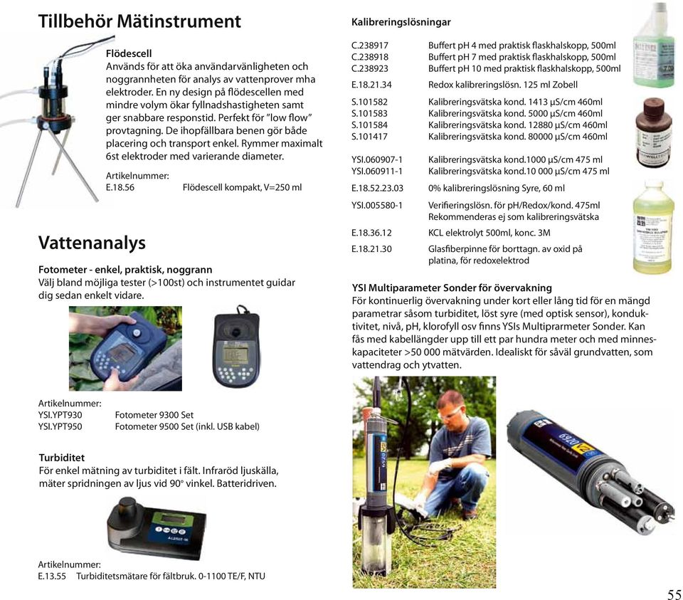 Rymmer maximalt 6st elektroder med varierande diameter. E.18.