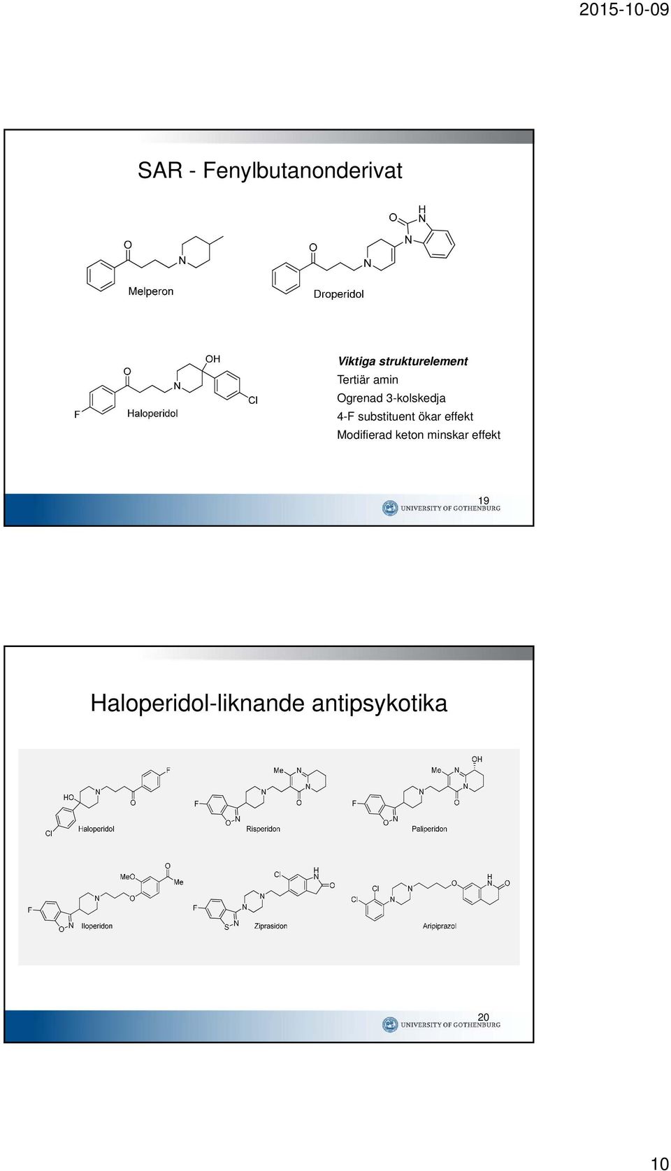 3-kolskedja 4-F substituent ökar effekt