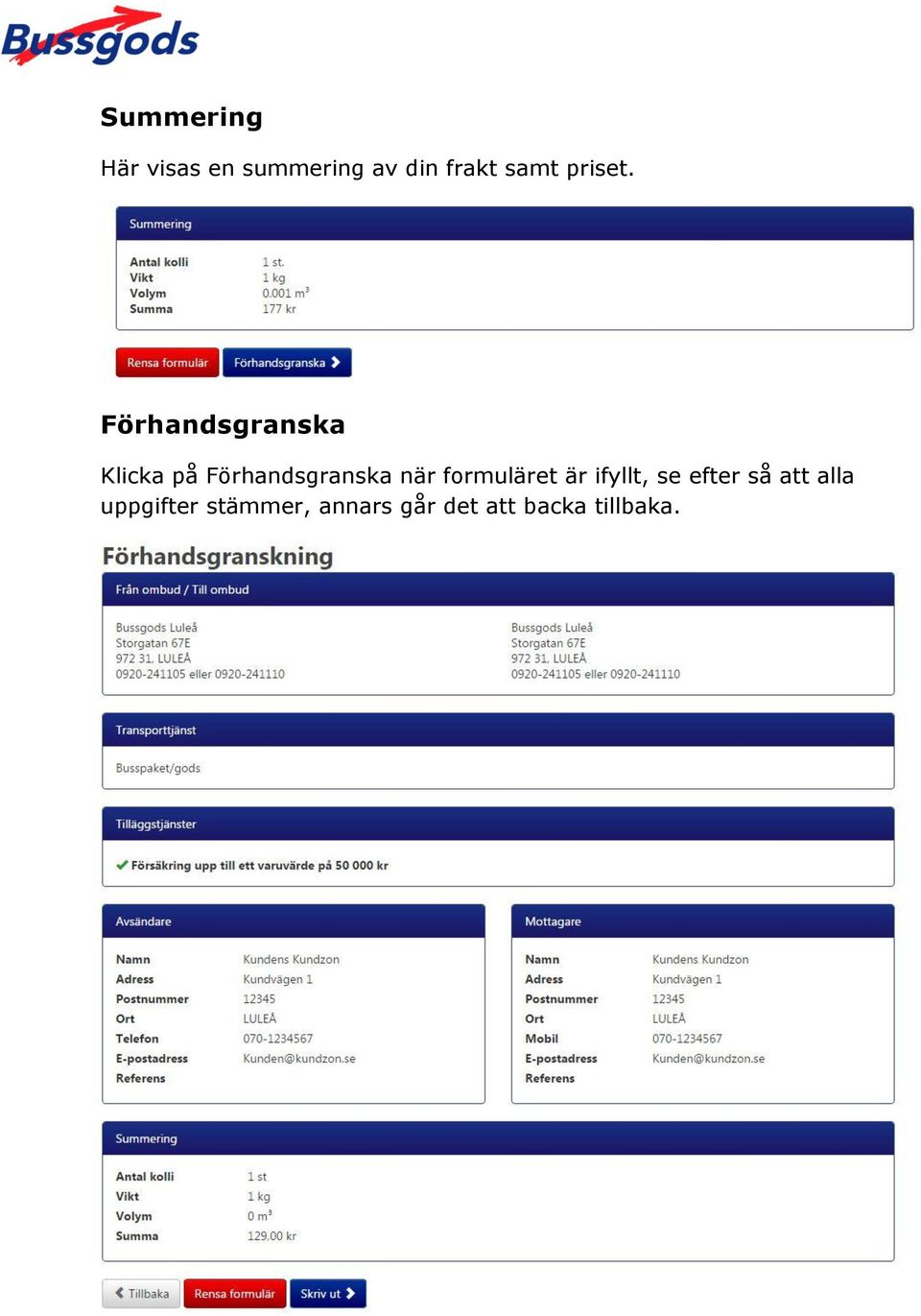 Förhandsgranska Klicka på Förhandsgranska när