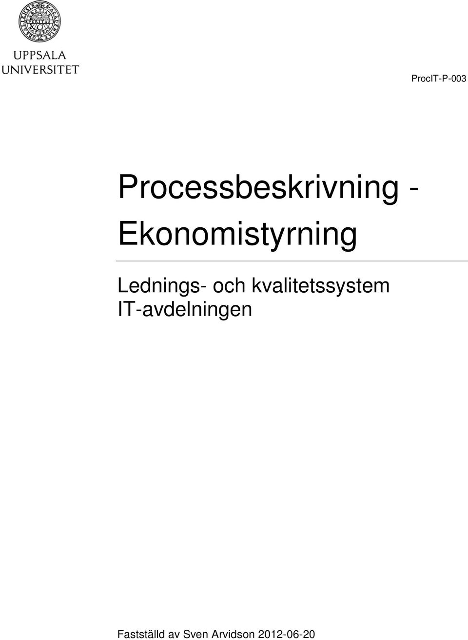 Ekonomityrning Ledning-