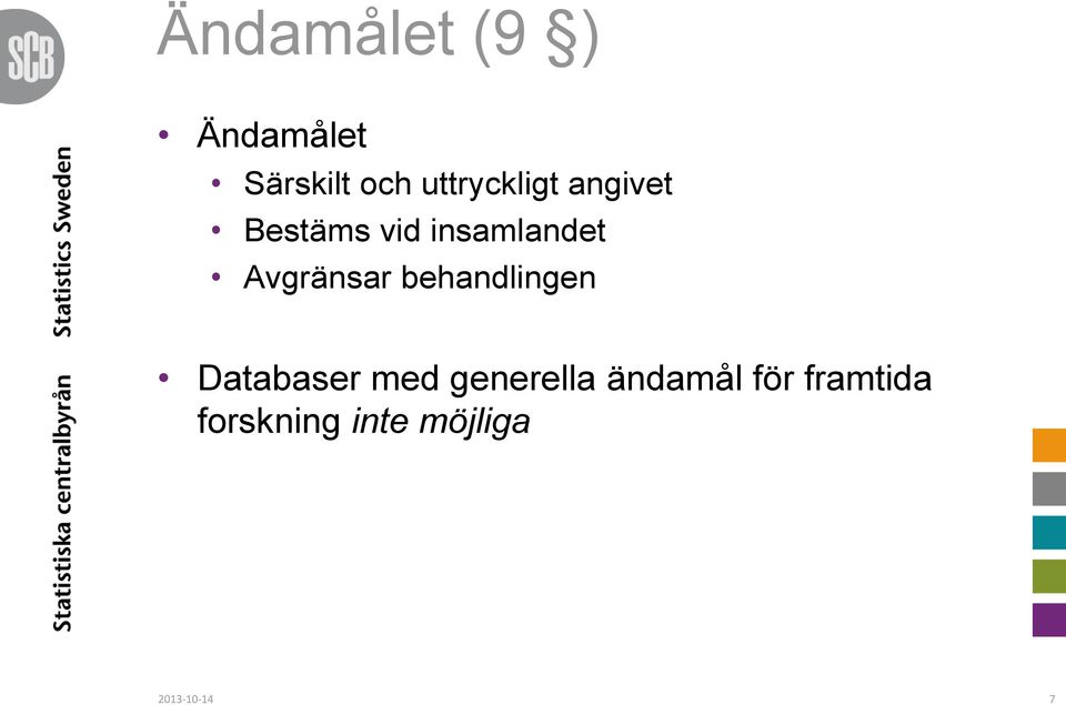 Avgränsar behandlingen Databaser med generella