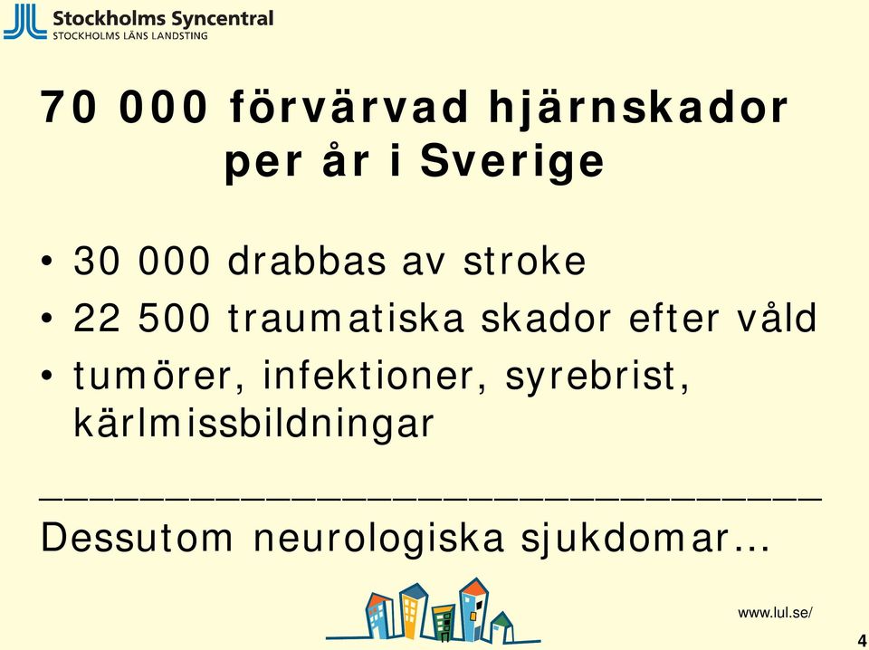 efter våld tumörer, infektioner, syrebrist,