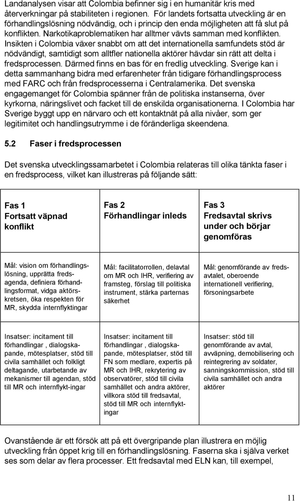 Insikten i Colombia växer snabbt om att det internationella samfundets stöd är nödvändigt, samtidigt som alltfler nationella aktörer hävdar sin rätt att delta i fredsprocessen.