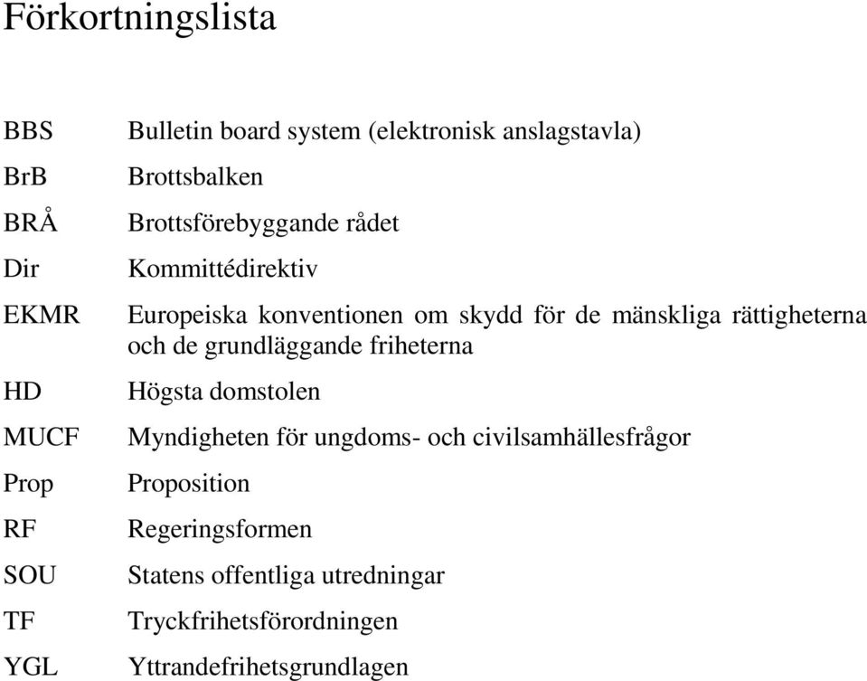 mänskliga rättigheterna och de grundläggande friheterna Högsta domstolen Myndigheten för ungdoms- och