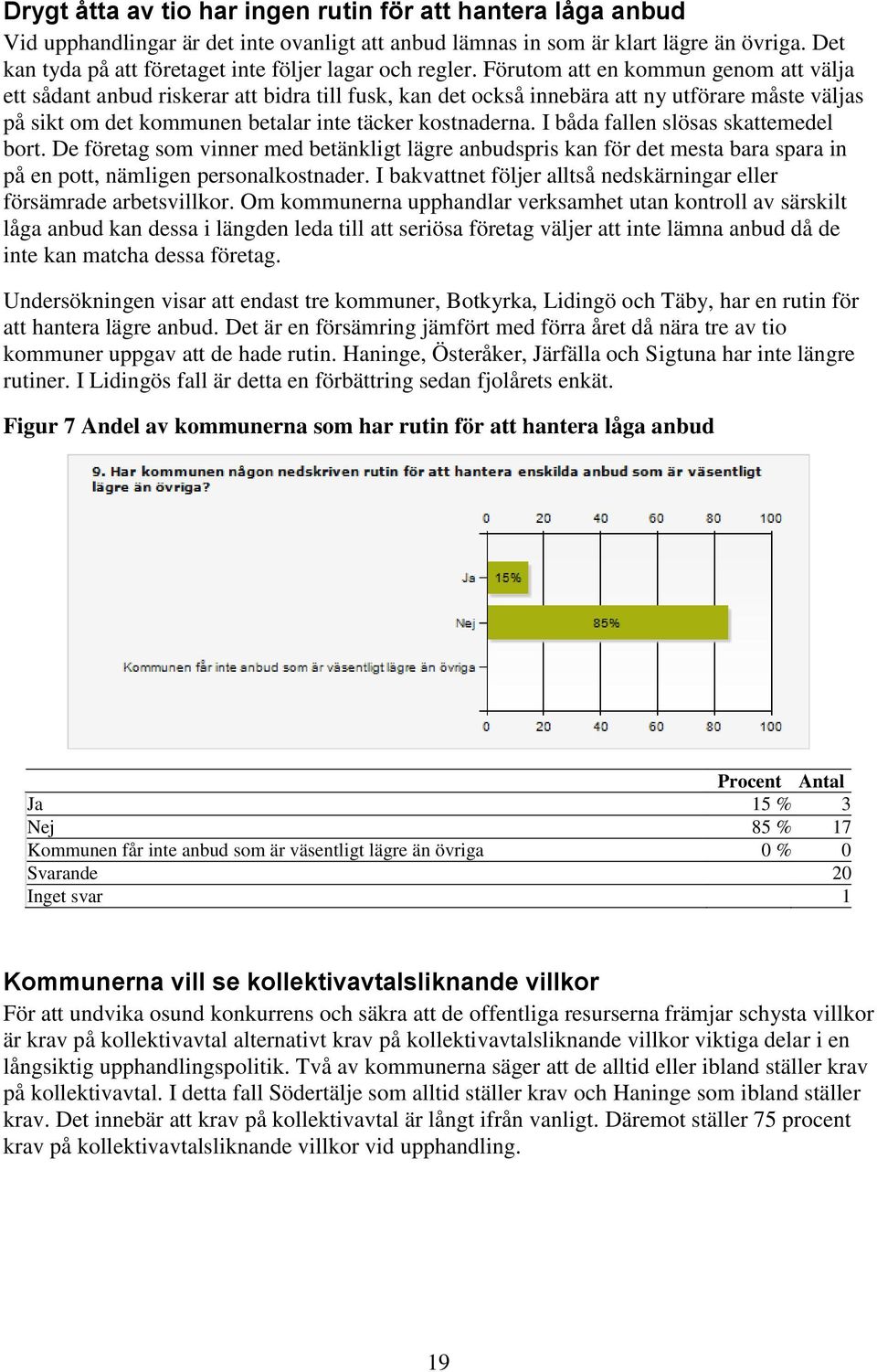 Förutom att en kommun genom att välja ett sådant anbud riskerar att bidra till fusk, kan det också innebära att ny utförare måste väljas på sikt om det kommunen betalar inte täcker kostnaderna.