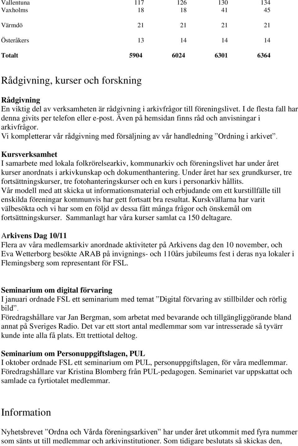 Vi kompletterar vår rådgivning med försäljning av vår handledning Ordning i arkivet.