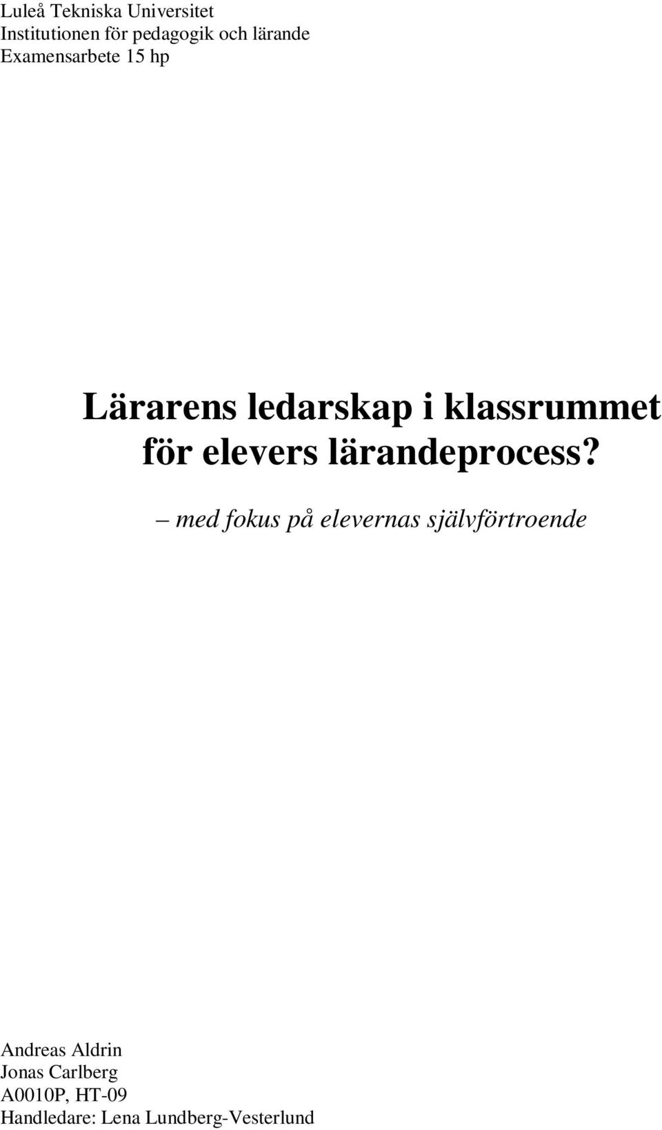 lärandeprocess?