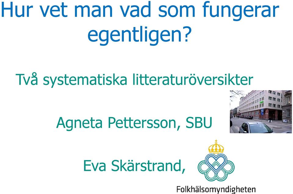 Två systematiska