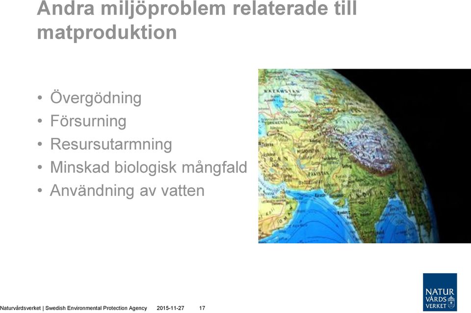 biologisk mångfald Användning av vatten