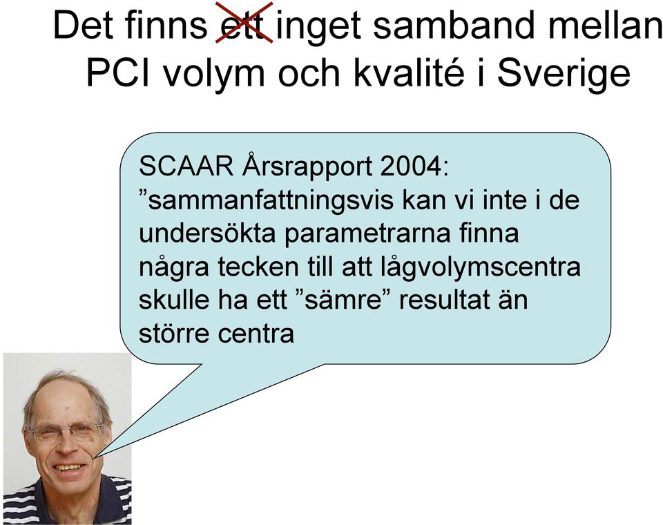 inte i de undersökta parametrarna finna några tecken till