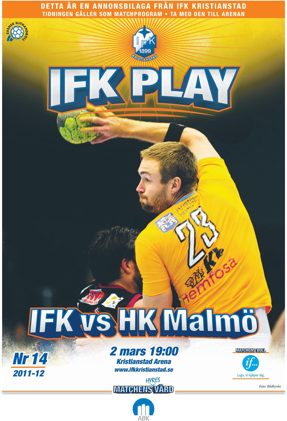 MATCHPROGRAM TA MED DEN TILL ARENAN Nr 14