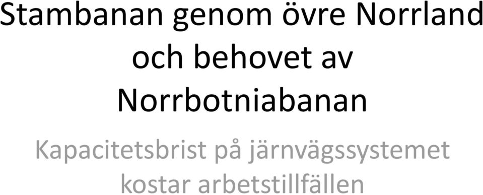 Norrbotniabanan