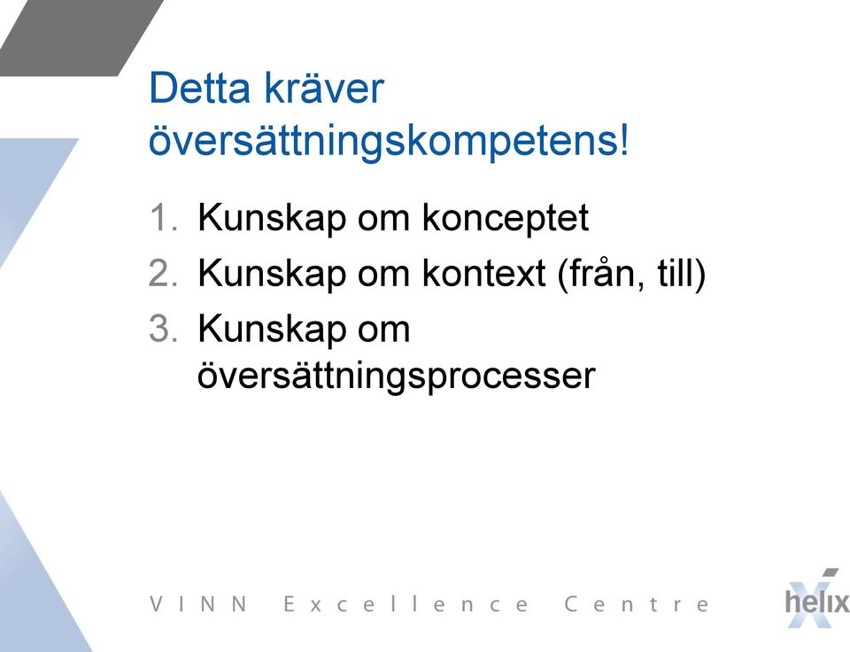 Kunskap om konceptet 2.