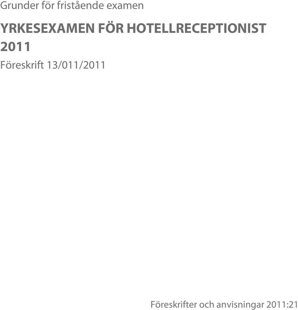 HOTELLRECEPTIONIST 2011