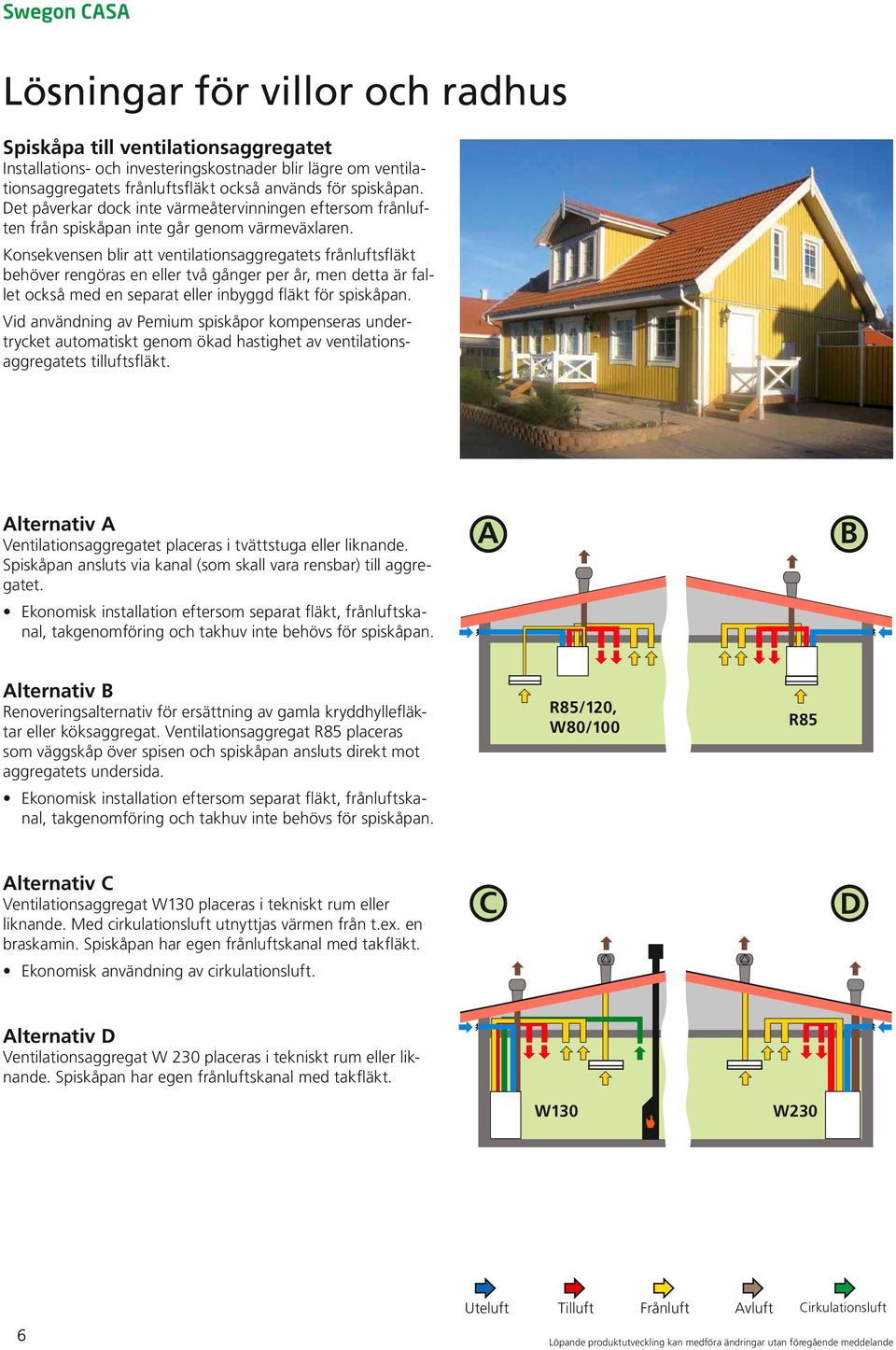 Konsekvensen blir att ventilationsaggregatets frånluftsfläkt behöver rengöras en eller två gånger per år, men detta är fallet också med en separat eller inbyggd fläkt för spiskåpan.