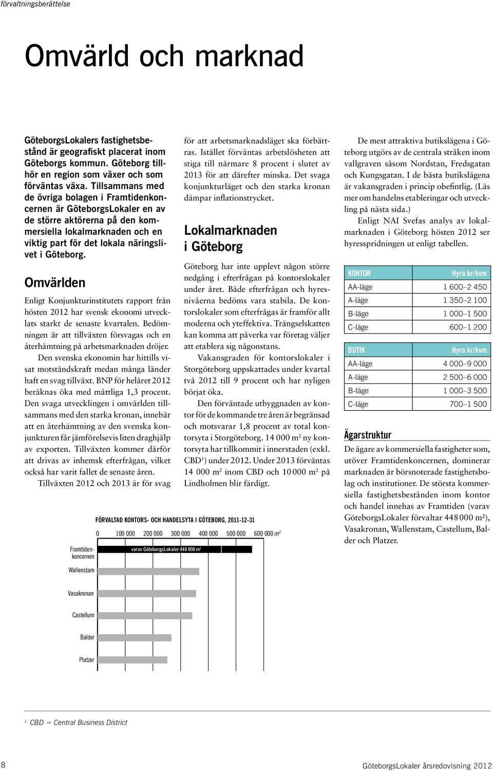 Omvärlden Enligt Konjunkturinstitutets rapport från hösten 2012 har svensk ekonomi utvecklats starkt de senaste kvartalen.