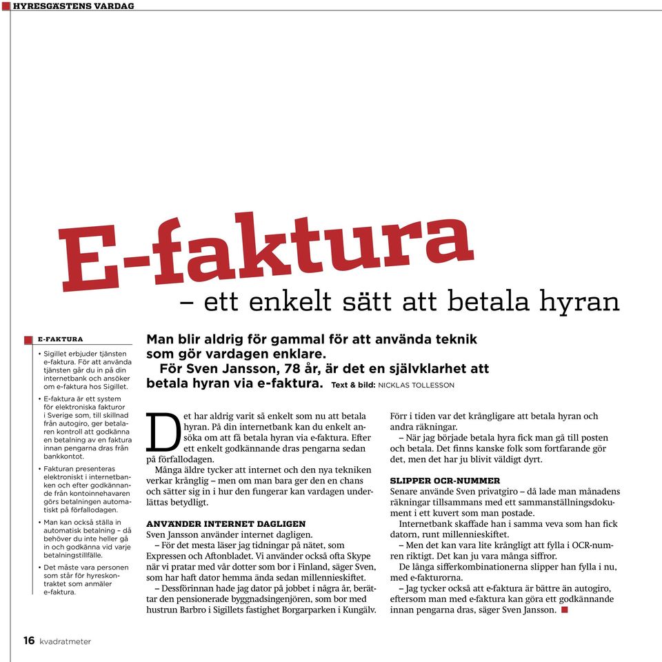 E-faktura är ett system för elektroniska fakturor i Sverige som, till skillnad från autogiro, ger betalaren kontroll att godkänna en betalning av en faktura innan pengarna dras från bankkontot.