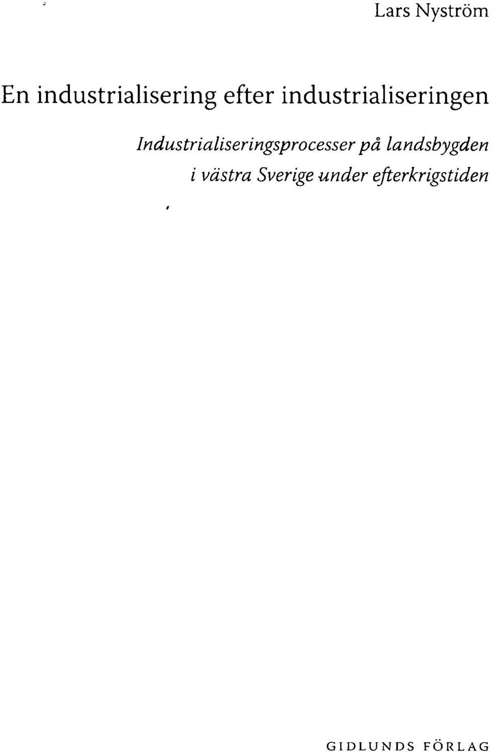 Industrialiseringsprocesser på