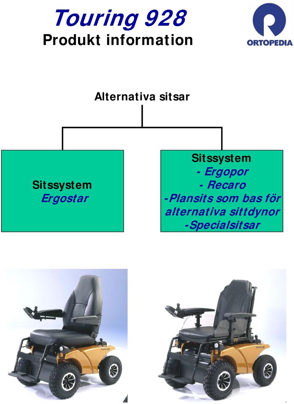 -Recaro -Plansits som bas för