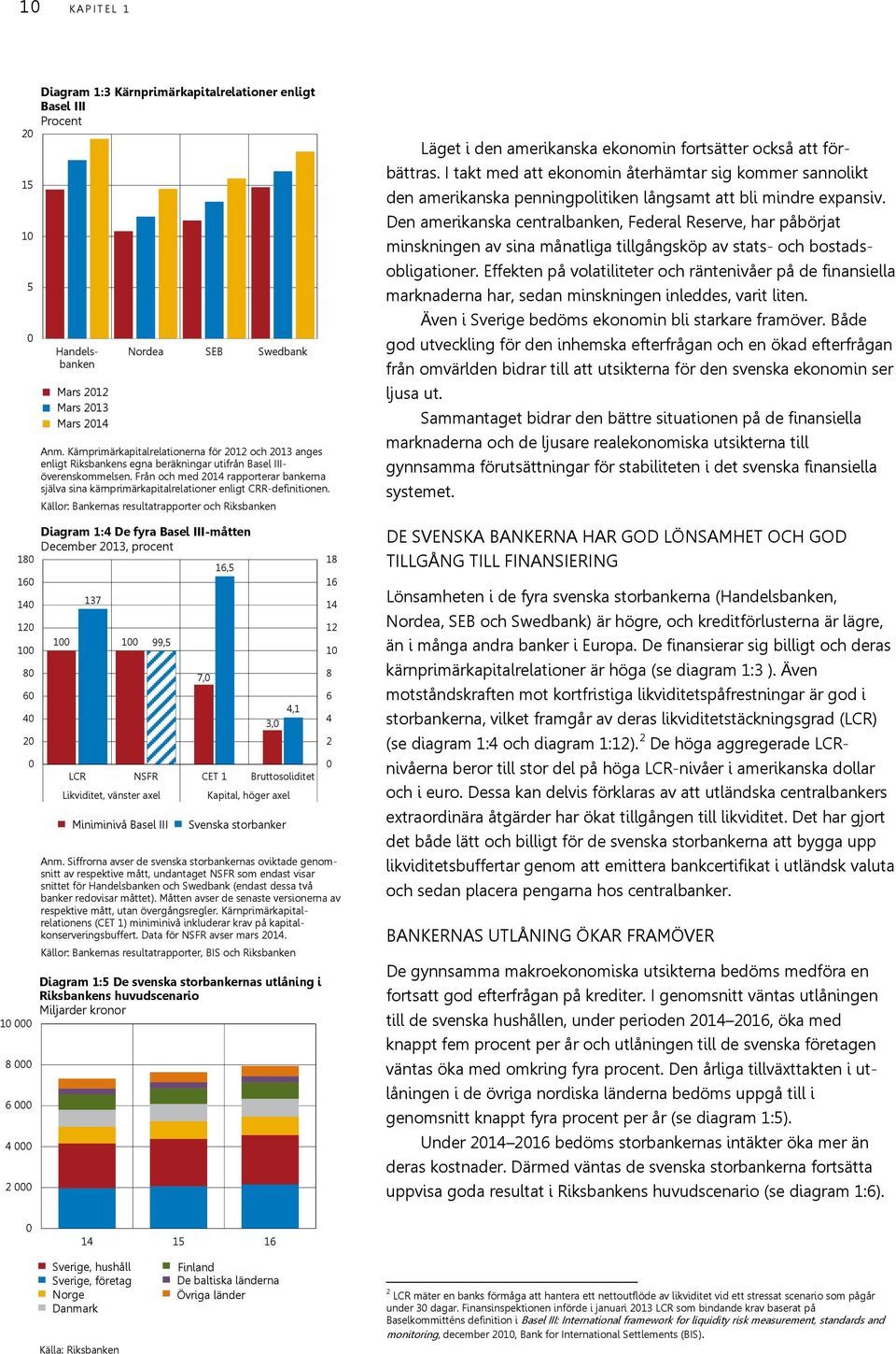 Från och med 214 rapporterar bankerna själva sina kärnprimärkapitalrelationer enligt CRR-definitionen.