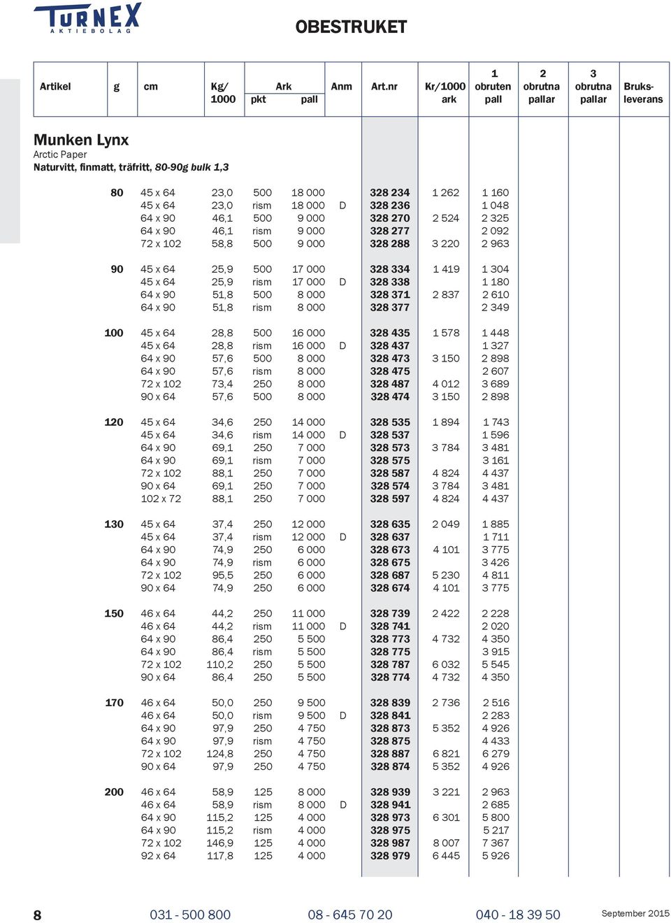 25,9 rism 17 000 D 328 338 1 180 64 x 90 51,8 500 8 000 328 371 2 837 2 610 64 x 90 51,8 rism 8 000 328 377 2 349 100 45 x 64 28,8 500 16 000 328 435 1 578 1 448 45 x 64 28,8 rism 16 000 D 328 437 1