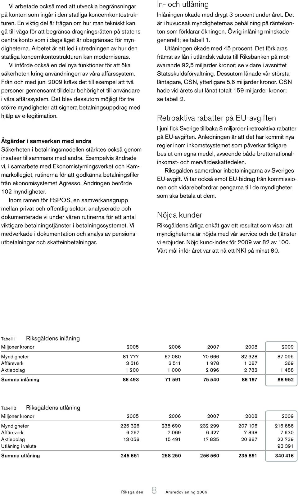 Arbetet är ett led i utredningen av hur den statliga koncernkontostrukturen kan moderniseras. Vi införde också en del nya funktioner för att öka säkerheten kring användningen av våra affärssystem.