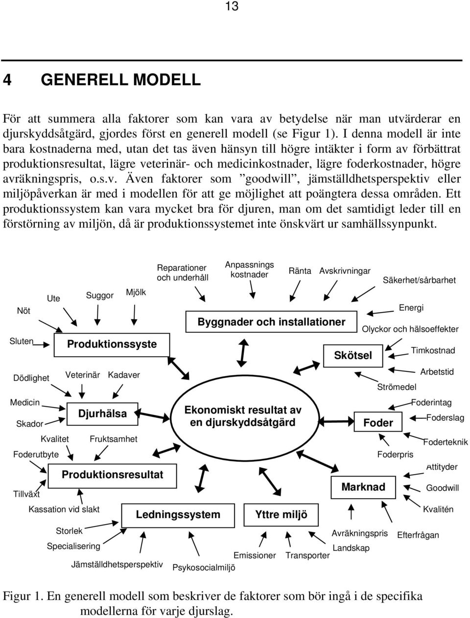 avräkningspris, o.s.v. Även faktorer som goodwill, jämställdhetsperspektiv eller miljöpåverkan är med i modellen för att ge möjlighet att poängtera dessa områden.