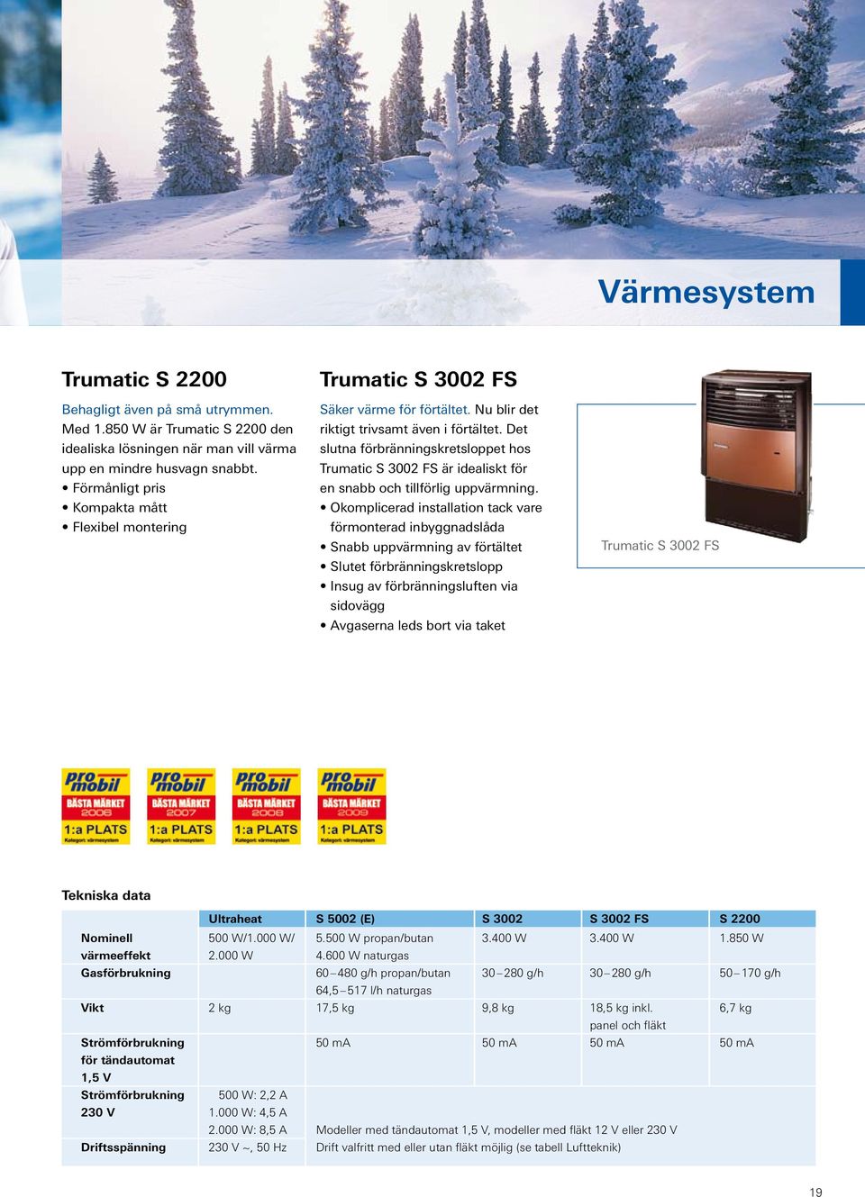 Det slutna förbränningskretsloppet hos Trumatic S 3002 FS är idealiskt för en snabb och tillförlig uppvärmning.