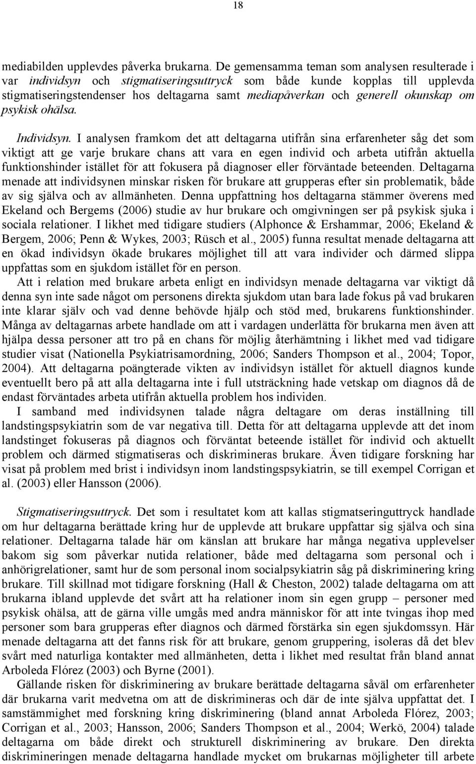 okunskap om psykisk ohälsa. Individsyn.