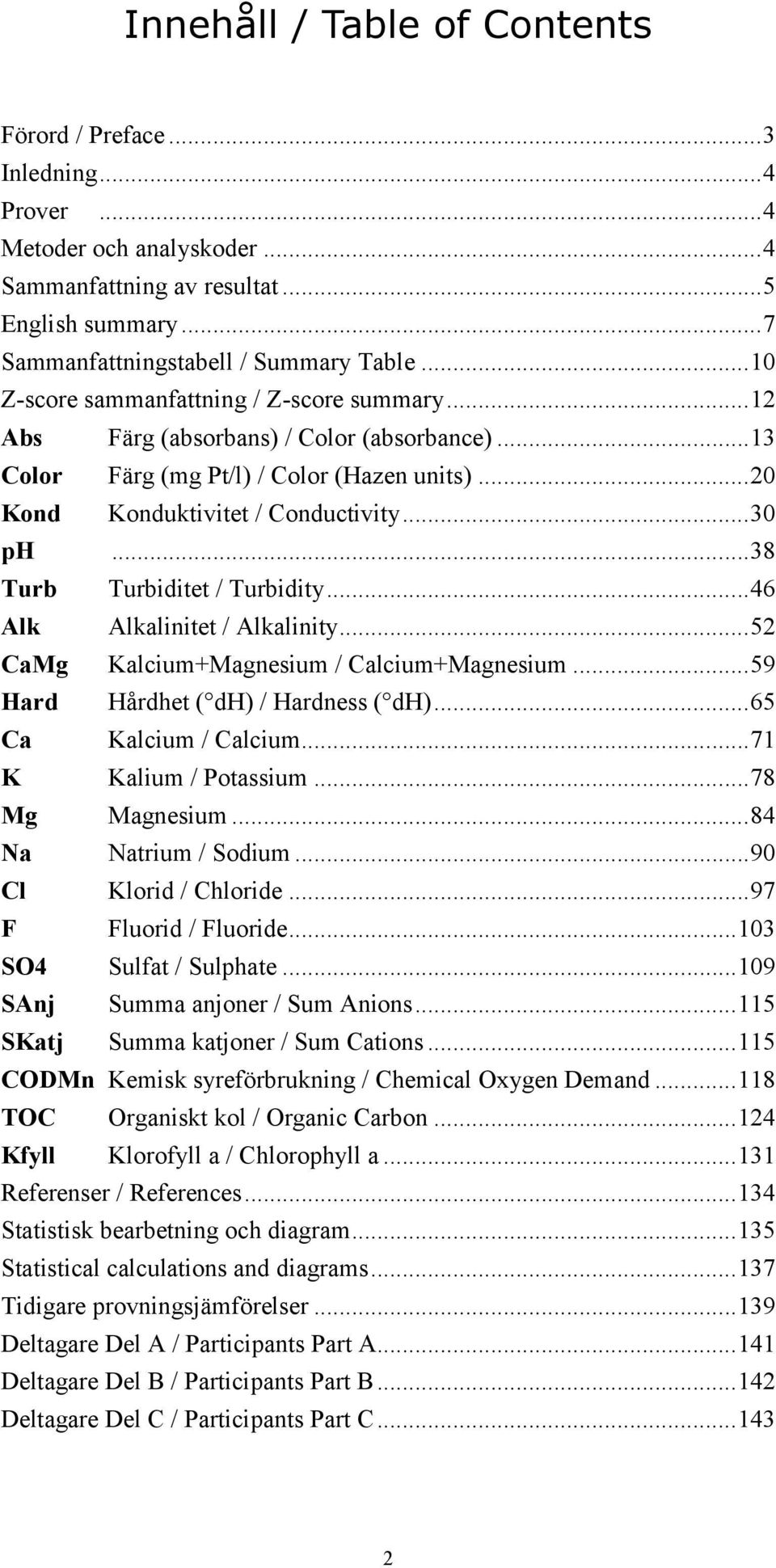 .. 8 Turb Turbiditet / Turbidity... 6 Alk Alkalinitet / Alkalinity... 5 CaMg Kalcium+Magnesium / Calcium+Magnesium... 59 Hard Hårdhet ( dh) / Hardness ( dh)... 65 Ca Kalcium / Calcium.