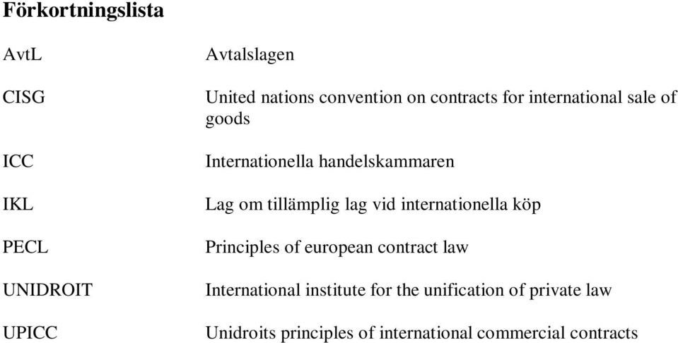 om tillämplig lag vid internationella köp Principles of european contract law International