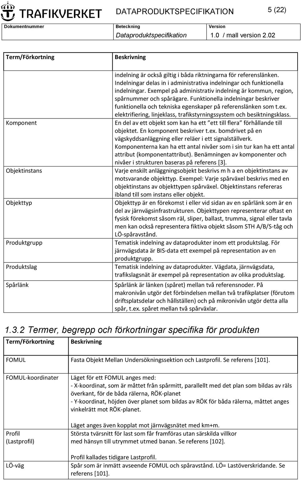 Funktionella indelningar beskriver funktionella och tekniska egenskaper på referenslänken som t.ex. elektrifiering, linjeklass, trafikstyrningssystem och besiktningsklass.