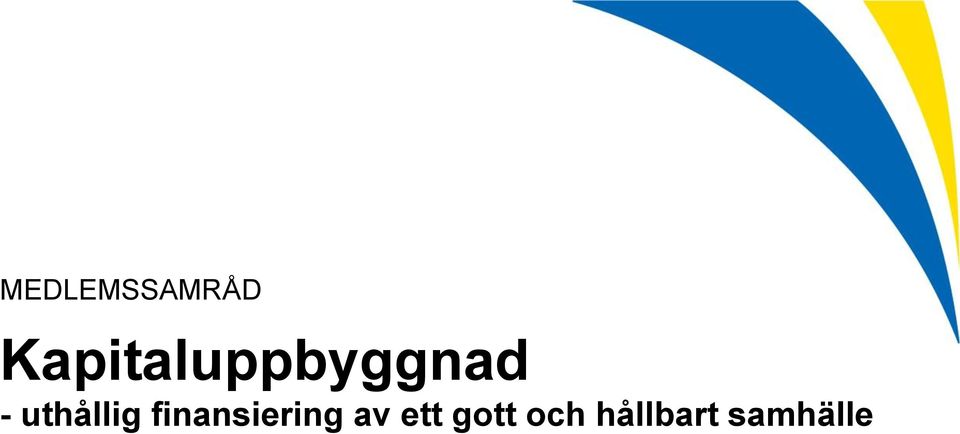 uthållig finansiering