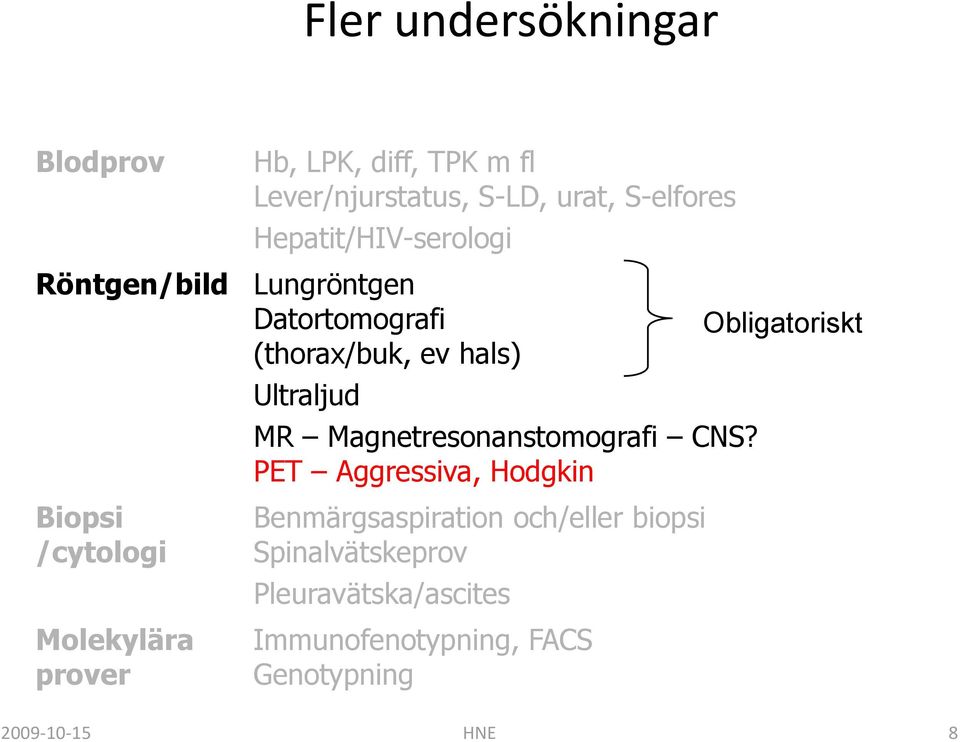 Magnetresonanstomografi CNS?