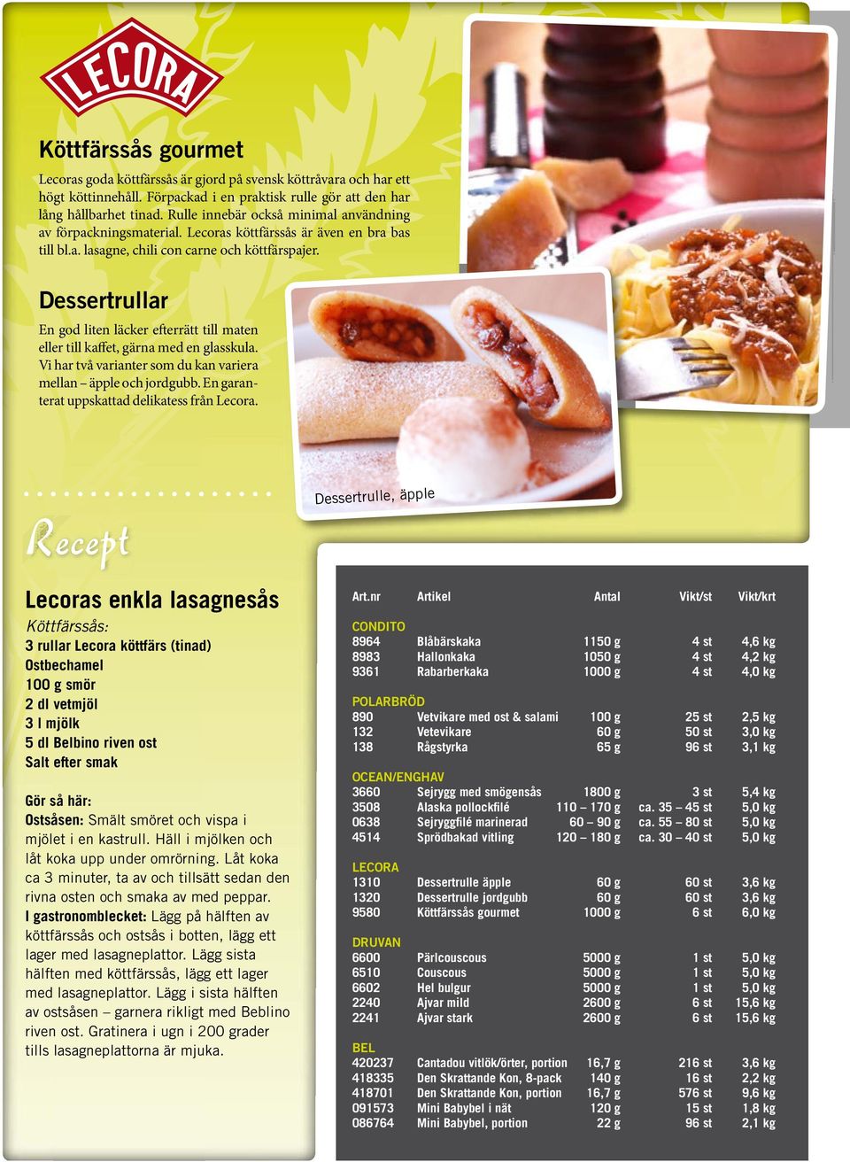 Dessertrullar En god liten läcker efterrätt till maten eller till kaffet, gärna med en glasskula. Vi har två varianter som du kan variera mellan äpple och jordgubb.