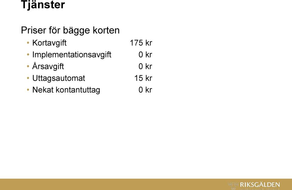 Årsavgift Uttagsautomat Nekat