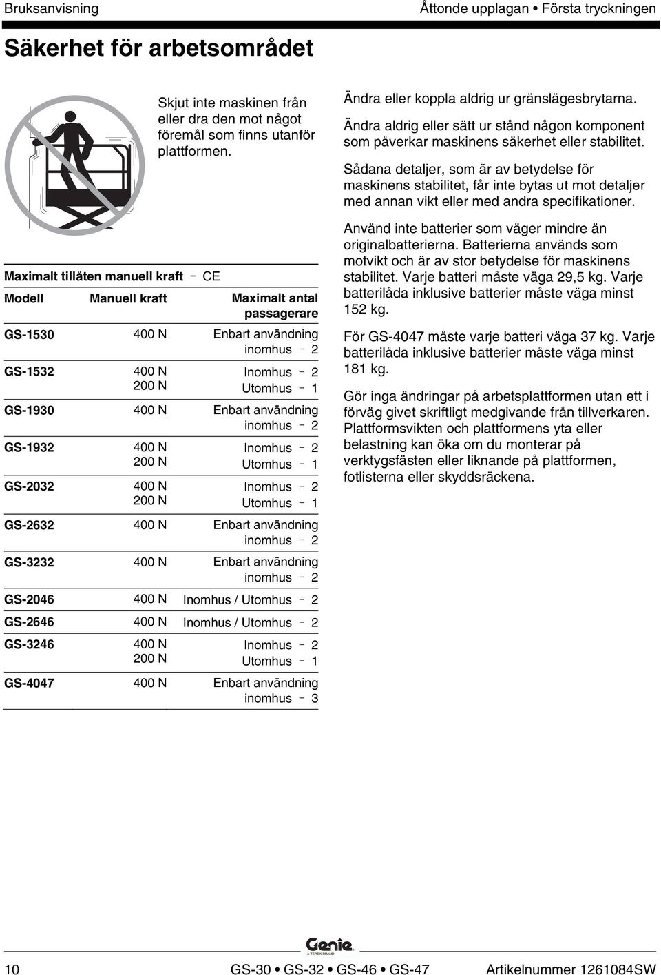 200 N Inomhus 2 Utomhus Inomhus 2 Utomhus GS-2632 400 N Enbart användning inomhus 2 GS-3232 400 N Enbart användning inomhus 2 GS-2046 400 N Inomhus / Utomhus 2 GS-2646 400 N Inomhus / Utomhus 2