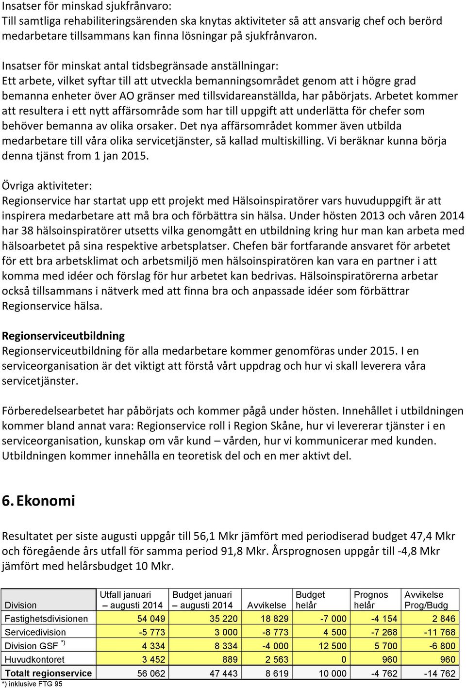 har påbörjats. Arbetet kommer att resultera i ett nytt affärsområde som har till uppgift att underlätta för chefer som behöver bemanna av olika orsaker.