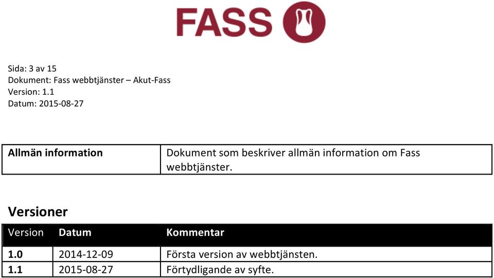 Version Datum Kommentar 1.