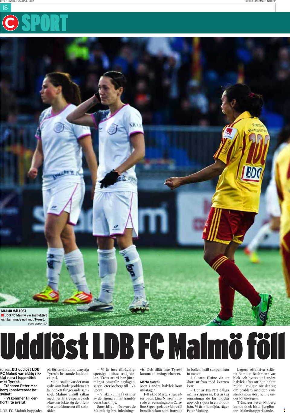 LDB FC Malmö hoppades på förhand kunna utnyttja Tyresös bristande kollektiva spel. Men i stället var det man själv som hade problem att få ihop ett fungerande samspel.