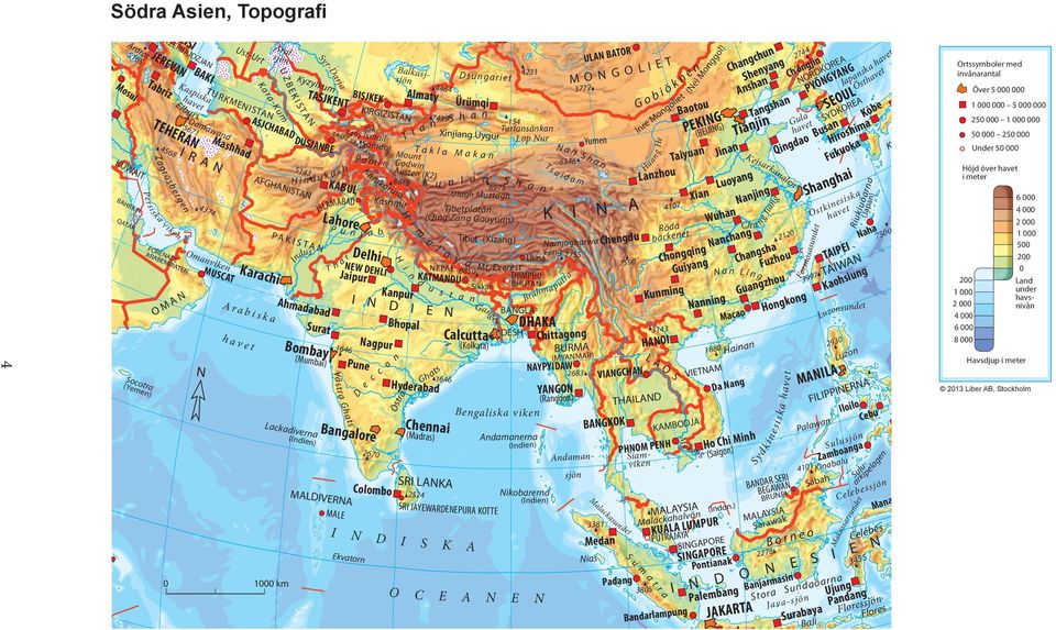 I ST A H i n d u k u PAKISTA Indus Ahmadabad (Mumbai) Lackadiverna (Indien) Surat Bombay Syr-Darja 1646 MALDIVERA MALE BISJKEK 7495 TADZJIKISTA s h KABUL ISLAMABAD Lahore T P u h a r Delhi EW DEHLI