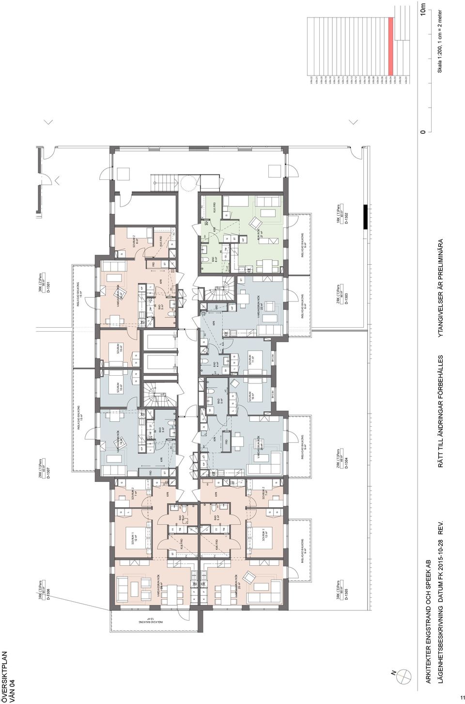 IASAD BAO RD 6 m² RD 4 m² VARDASRUM/Ö 2 ARITETER ERAD OCH SPEE AB ÄEHETSBESRIVI DATUM 2015-10-28 REV.