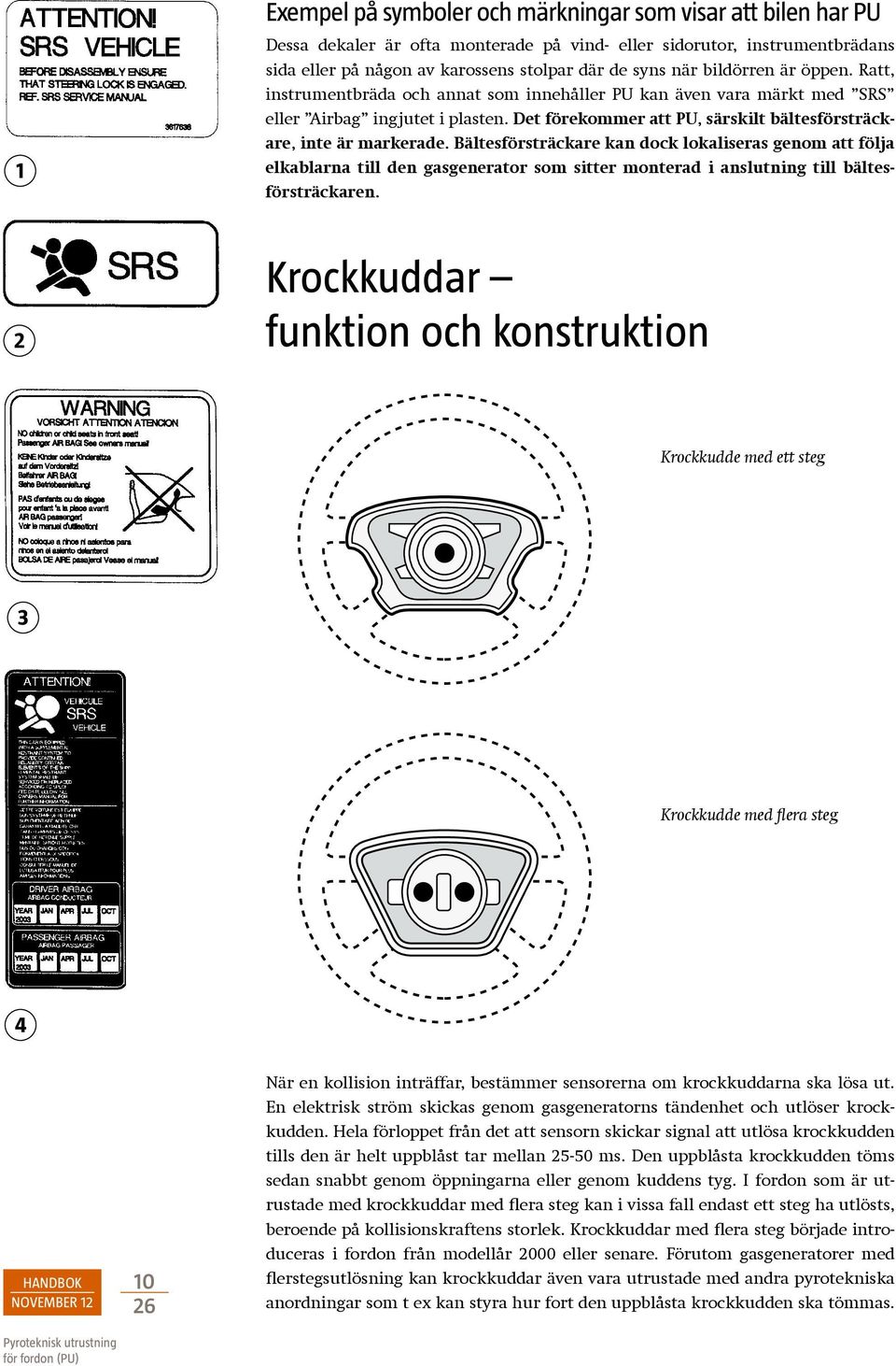 Det förekommer att PU, särskilt bältesförsträckare, inte är markerade.