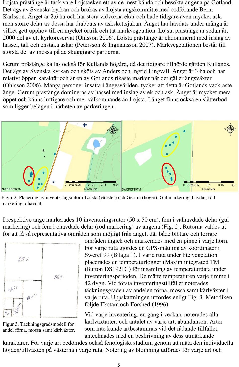 Änget har hävdats under många år vilket gett upphov till en mycket örtrik och tät markvegetation. Lojsta prästänge är sedan år, 2000 del av ett kyrkoreservat (Ohlsson 2006).