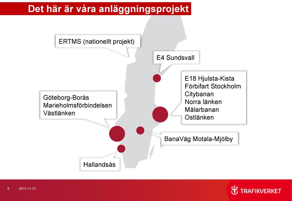 E18 Hjulsta-Kista Förbifart Stockholm Citybanan Norra länken